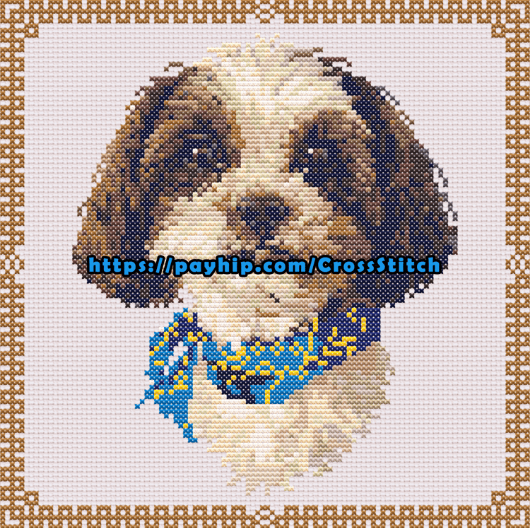 Dog Head - Cross-stitch Pattern