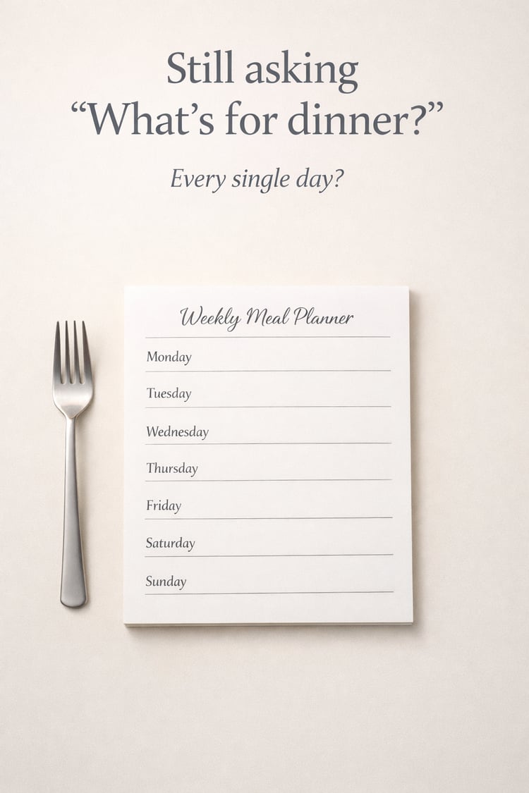 Never Ask “What’s for Dinner?” Again: A Simple Weekly Dinner System + 50 ChatGPT Prompts