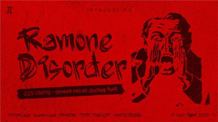 Ramone Disorder - street rebel display font