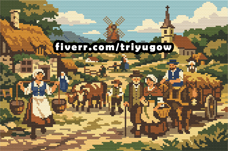 The Netherlands Once Upon a Time - Cross-stitch Pattern