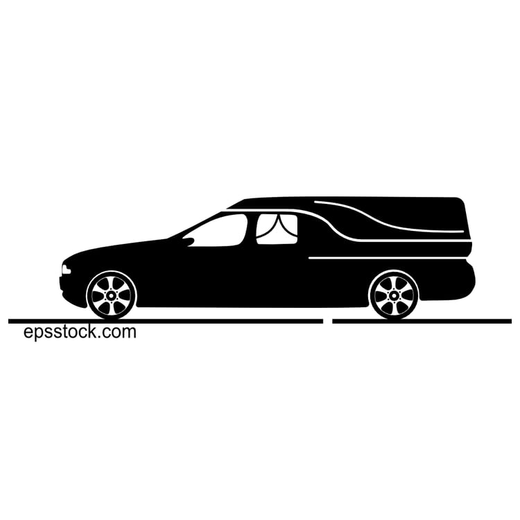 Hearse car symbol