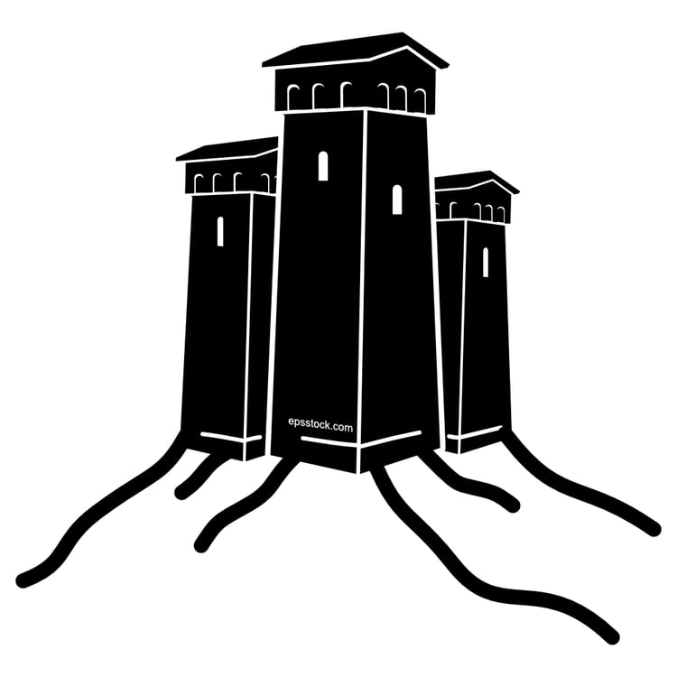 medieval castle symbol
