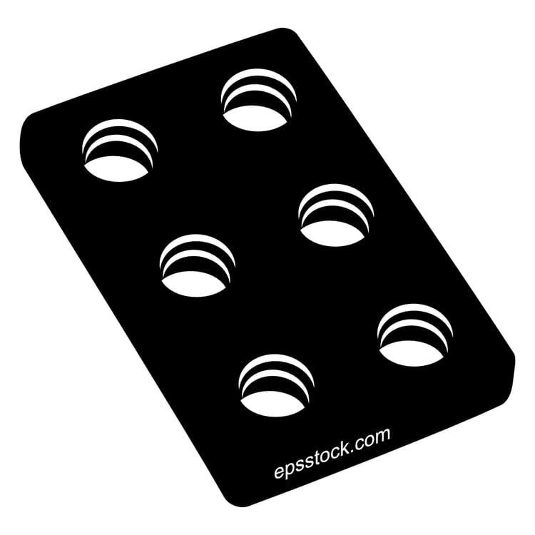 metal plate with mounting holes