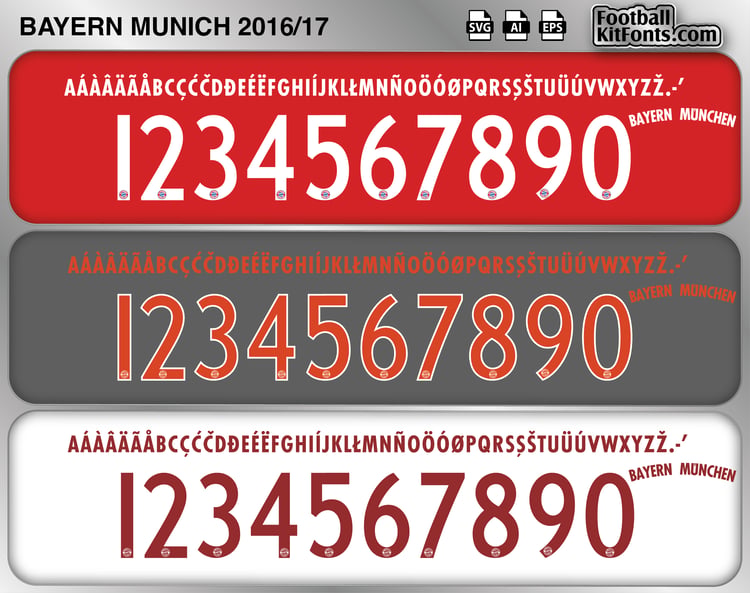 bayern-munich-2012-13-vector-font