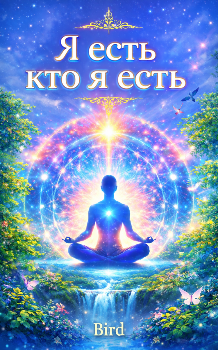 Обложка книги «Я есть, кто я есть» — духовный путеводитель о самоидентичности, внутренней свободе и присутствии Отца во всём.
