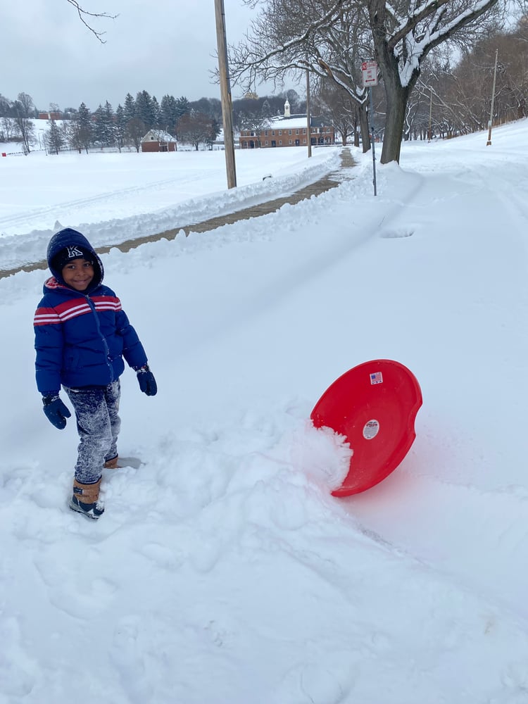 My Nephew In The Snow