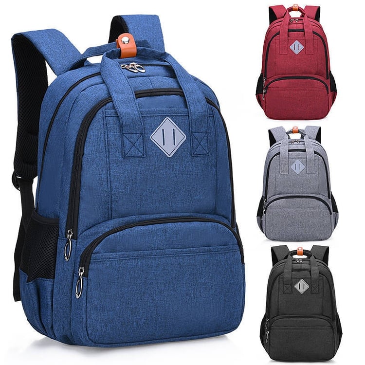 Primary school unisex backpack featuring lightweight Oxford cloth construction.