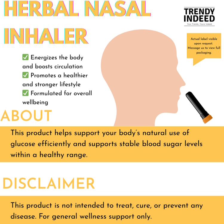 Herbal nasal inhaler stick by South Moon for refreshing aromatherapy use.