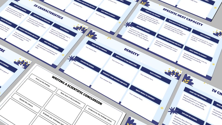 24-page physics 6MQ practice pack with resistance and forces conclusions