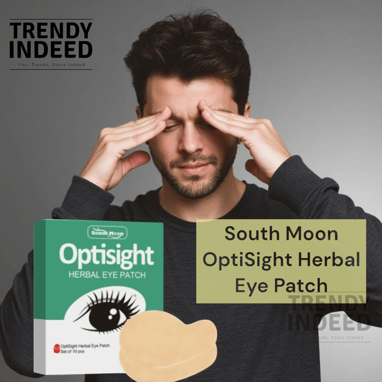 South Moon herbal eye patch set with 10 pads for gentle eye care.