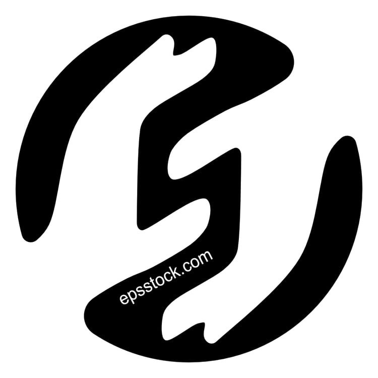 one hand helps the other and showing letter S