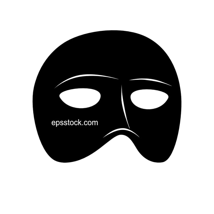 theatrical eye mask symbol