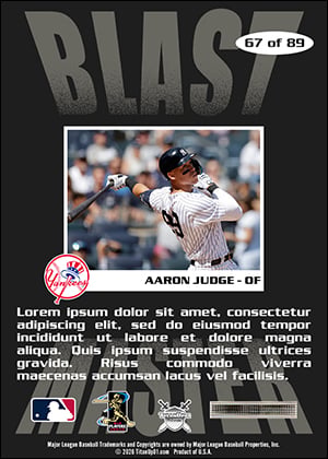 1997 Blast Masters Baseball Homage Photoshop PSD Templates