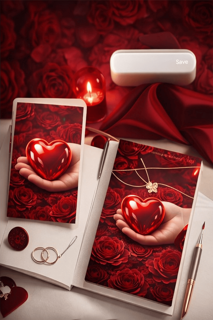 sacred commitment, luxury love art, devotion symbolism, eternal love aesthetic, romantic fine art, heart symbolism, sacred love imagery