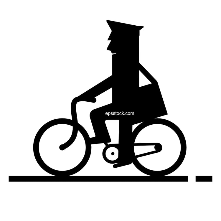 postman on a bicycle