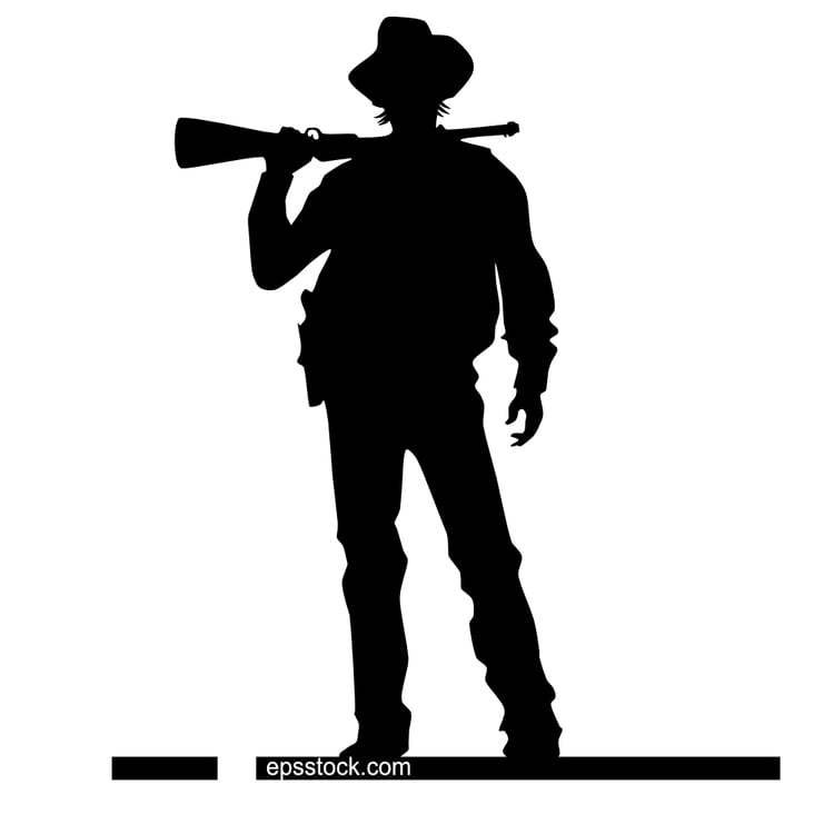 cowboy with a rifle