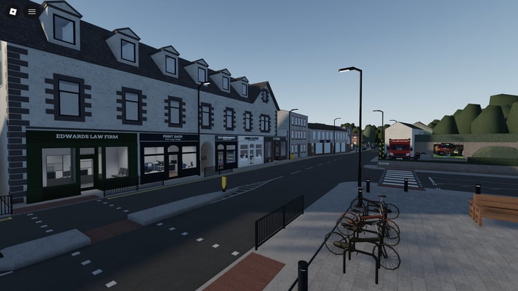 Large-scale Roblox city designed for roleplay