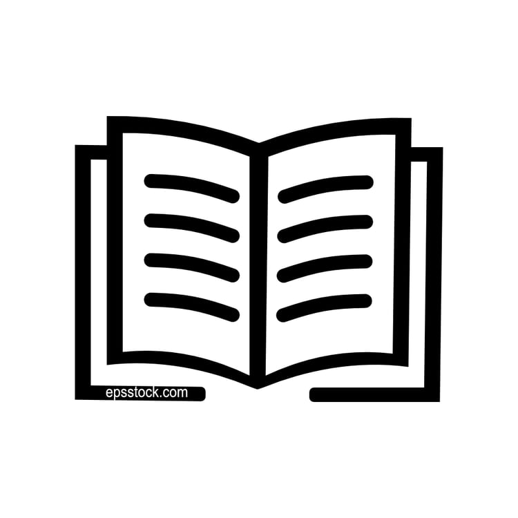 open book school symbol