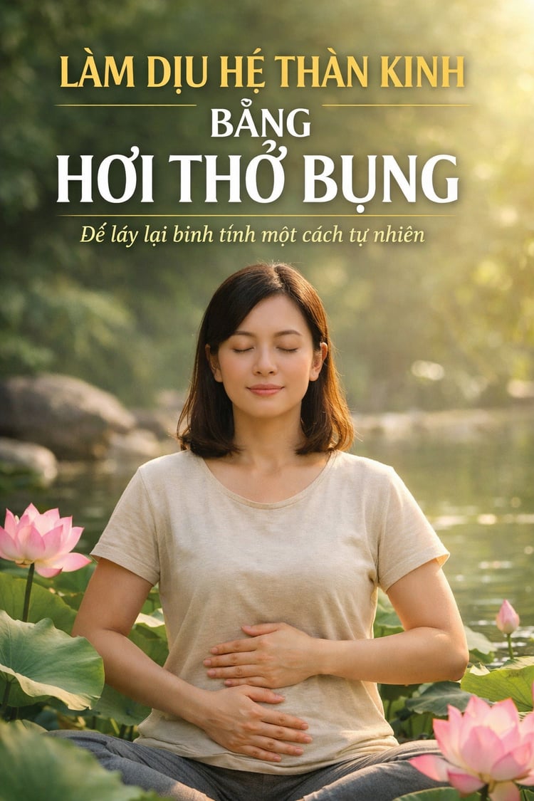 hô hấp bụng, làm dịu hệ thần kinh, giảm stress tự nhiên, giảm lo âu không thuốc, hơi thở và hệ thần kinh, cách thở giảm căng thẳng, thở để ngủ ngon, giải pháp stress khoa học, điều hòa thần kinh tự chủ, giảm căng thẳng bằng hơi thở, sách hơi thở pdf, eboo