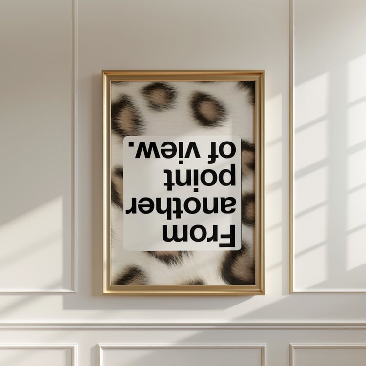 leopard print wall art, typography poster, statement wall art, modern printable art, animal print poster, gallery wall decor, bold wall art, digital download poster, 24x36 wall art, contemporary typography print