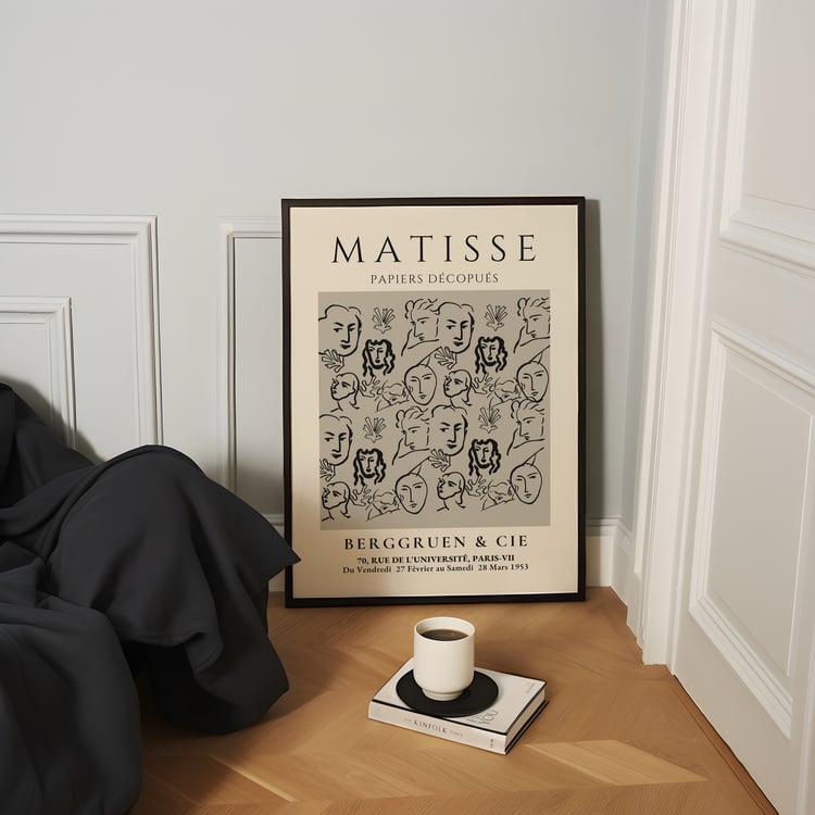 matisse inspired wall art, neutral wall art set, set of 3 art prints, abstract gallery wall art, modern minimalist wall decor, beige wall art prints, abstract line art poster, printable wall art bundle, digital download wall art, 24x36 wall art, modern li