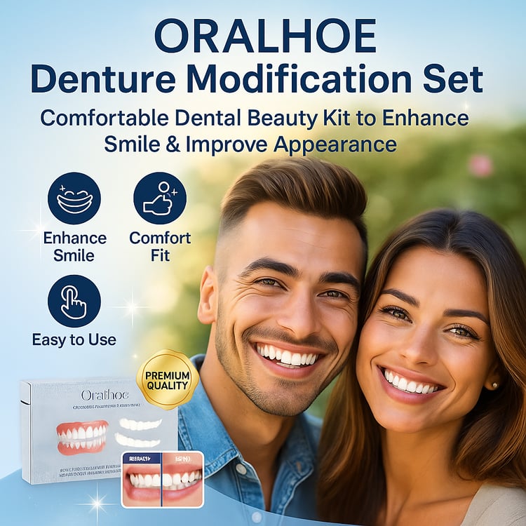 ORALHOE denture modification set for improving smile appearance