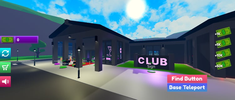 Social nightlife tycoon experience in Roblox
