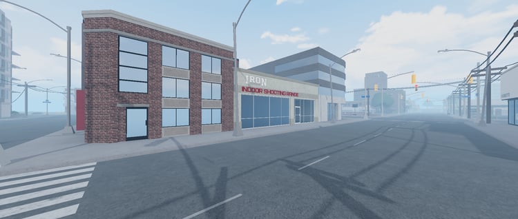 Roleplay-ready USA city setting in Roblox