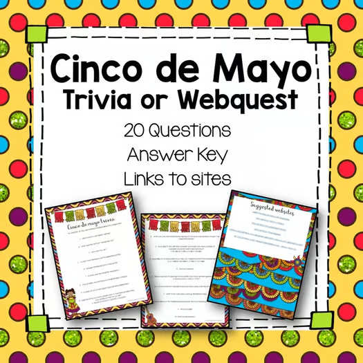 Cinco de Mayo Trivia Webquest Fun activity lesson plan