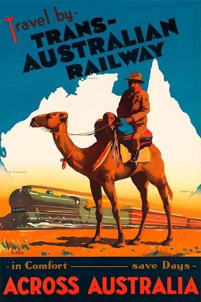 Australian travel poster