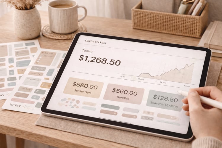 Digital Sticker Earnings