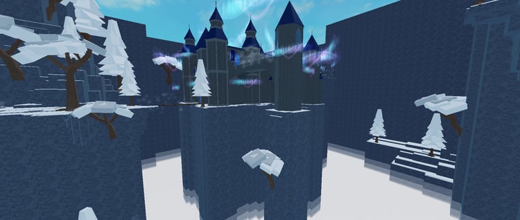 Exploration-focused Roblox world with varied landscapes