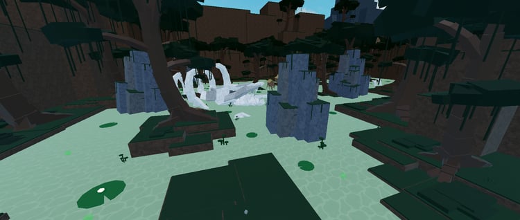 Winter region inside Rogue Blox Roleplay map