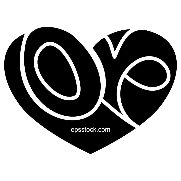 a heart-shaped inscription expressing love