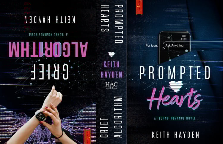 Cover for a techno romance book