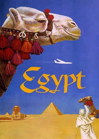Egypt travel poster