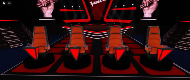 Roblox talent show stage inspired by The Voice