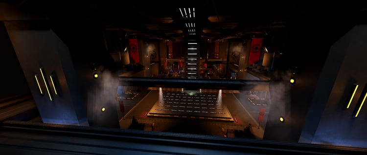Sci-fi base interior environment for Roblox games
