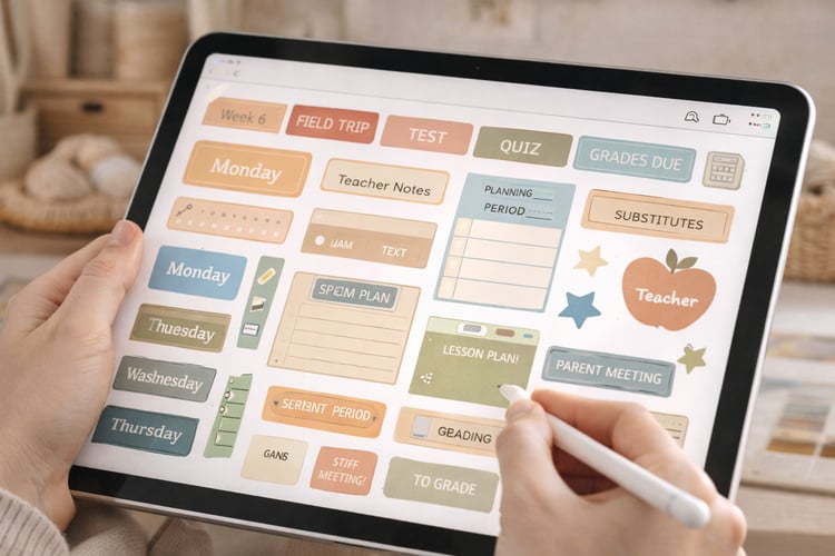 Digital Stickers for Teachers