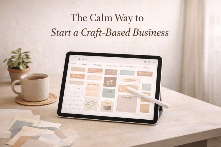 The calm way to start a craft business