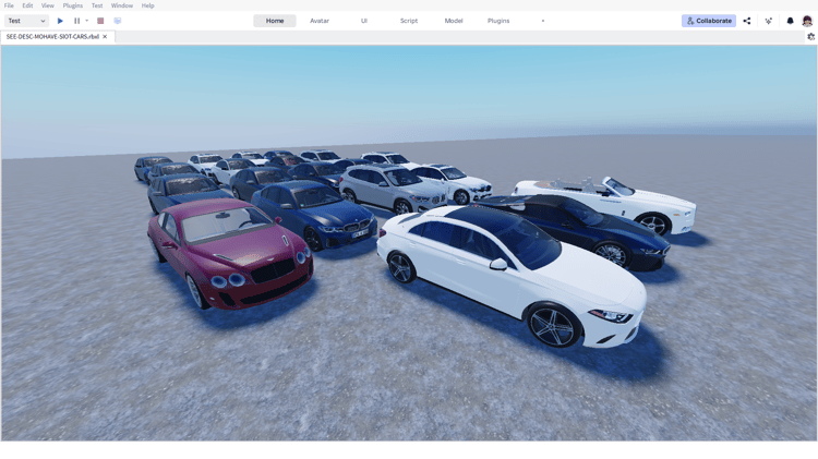 Premium car lineup showcased in Roblox