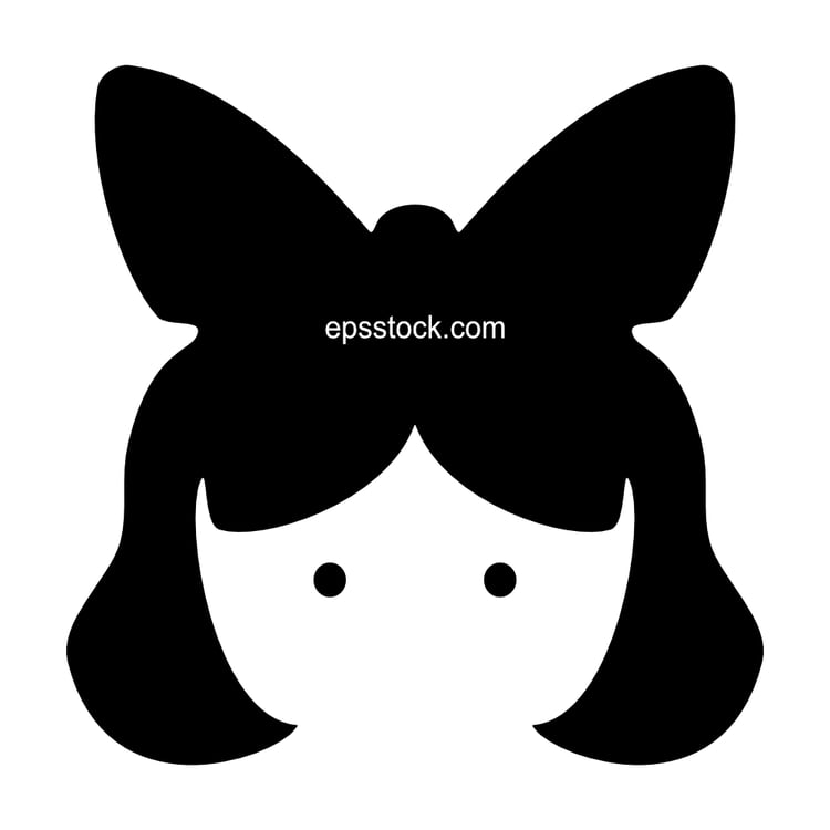 girl with a bow