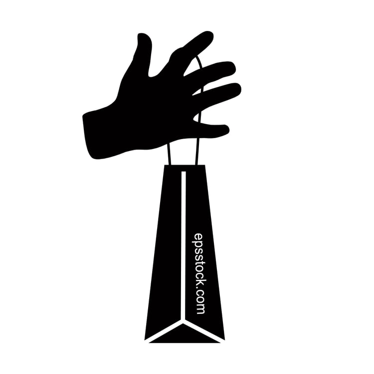 shopping bag in hand