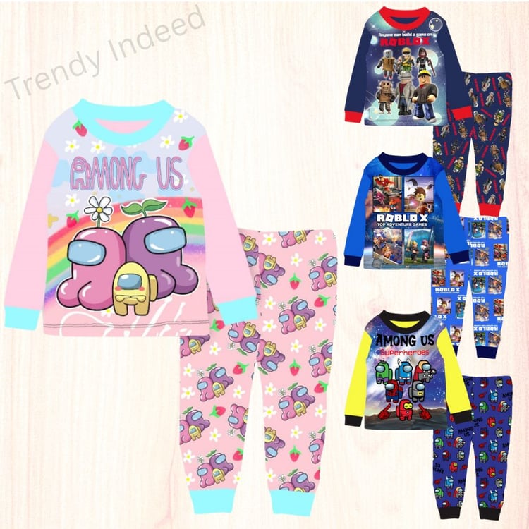 Kids galaxy and pixel game inspired pajamas in soft lycra cotton