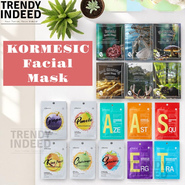 Kormesic ultimate facial mask bundle with 5 mask packs