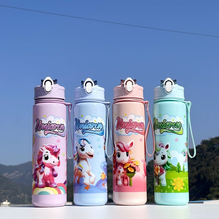 790ml unicorn cartoon drinking bottle for kids