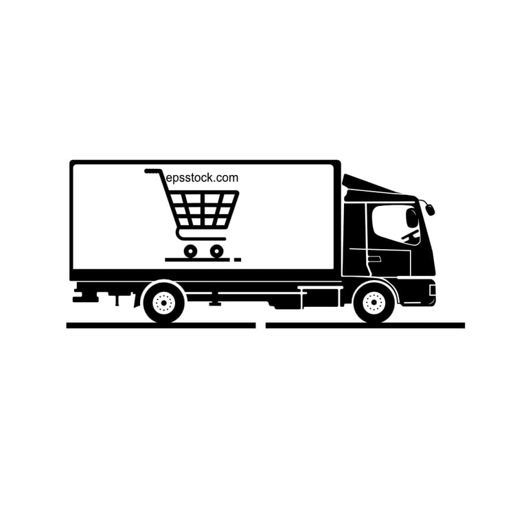 E-commerce delivery truck