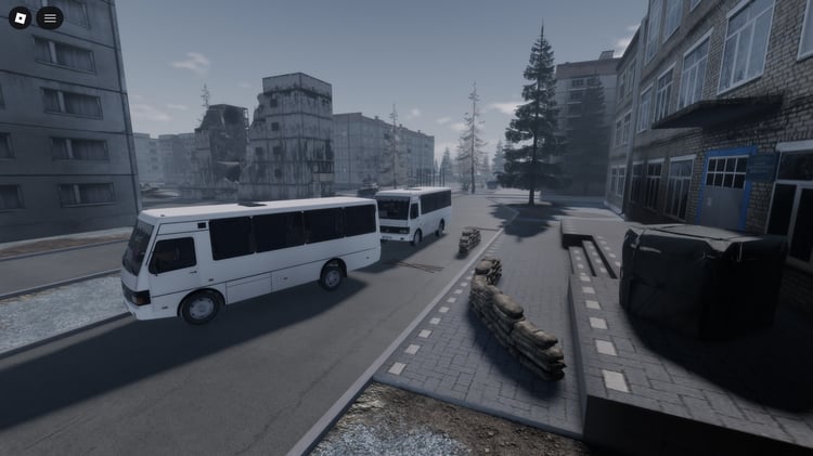 Military roleplay maps bundle preview in Roblox Studio