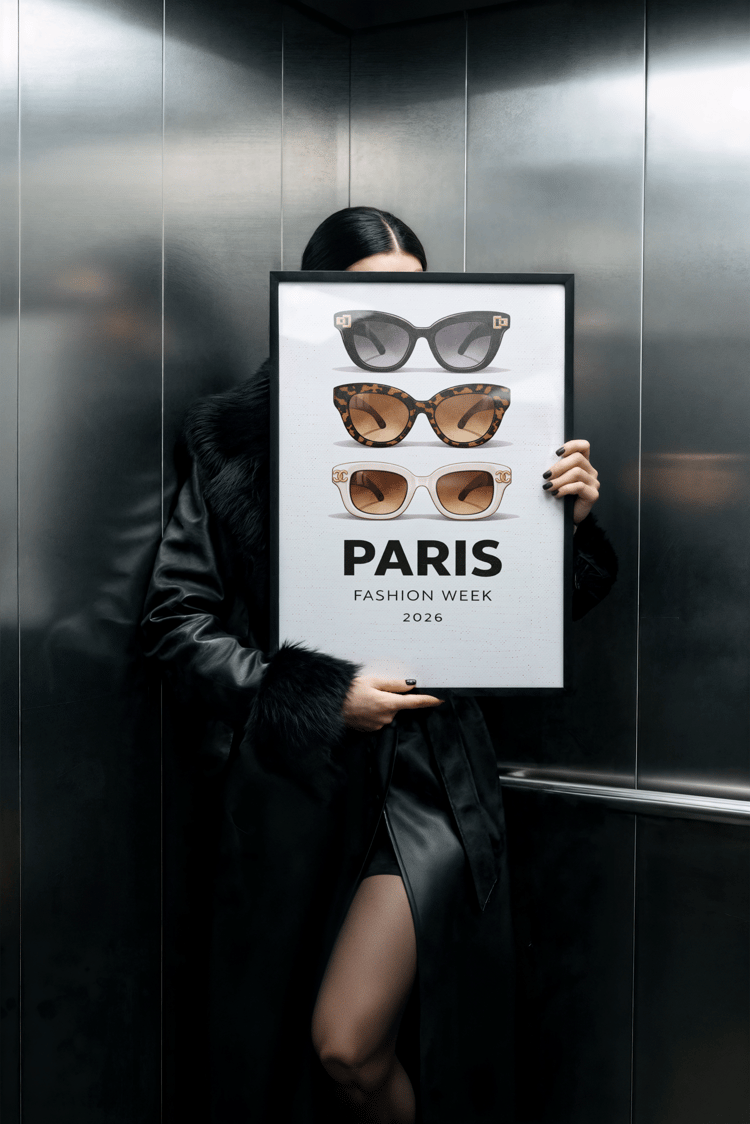 paris fashion week poster, paris fashion week wall art, sunglasses wall art, fashion sunglasses poster, fashion illustration print, fashion wall art, retro fashion poster, y2k wall art, y2k apartment decor, trendy chic apartment decor, editorial wall art,
