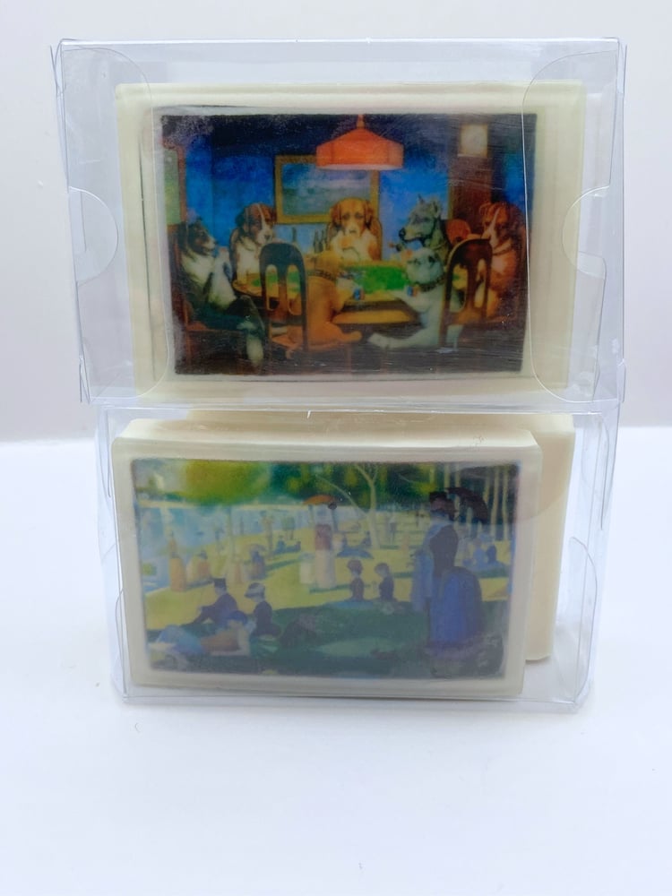 Classic painting handmade soaps